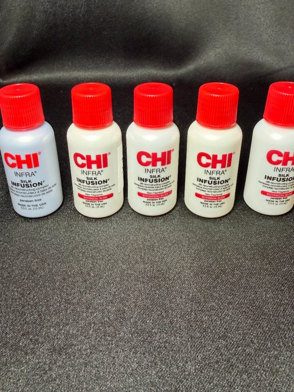 5x Chi Infra Silk Infusion Reconstructing Complex Botanical Bliss Travel .5oz